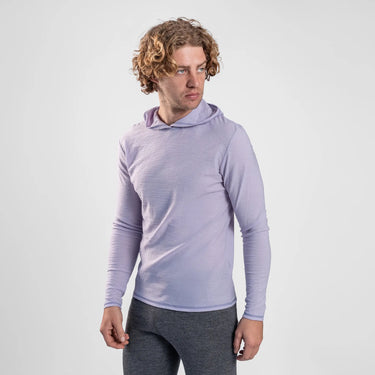mens antibacterial sun hoodie color lilac