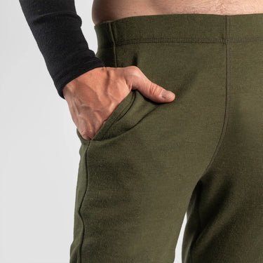 mens sustainable sweatpants midweight color green