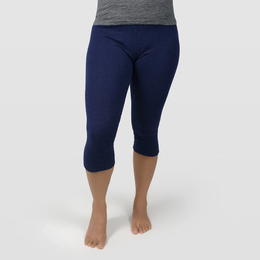 womens all purpose leggings 34 midweight color navy blue