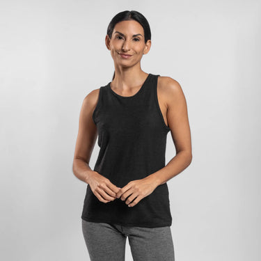womens breathable running tank featherweight color black