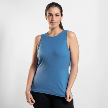 womens eco friendly running tank top ultralight color baby blue