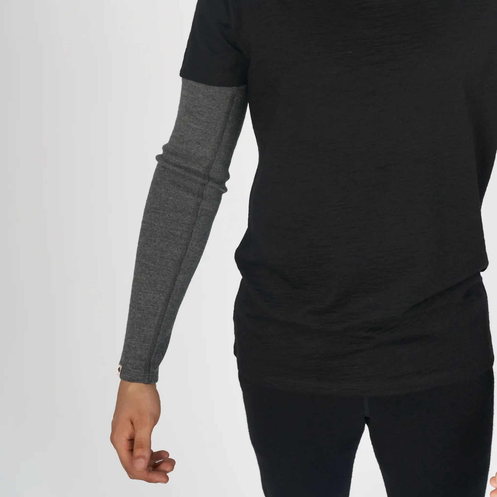 mens all natural sleeve color gray
