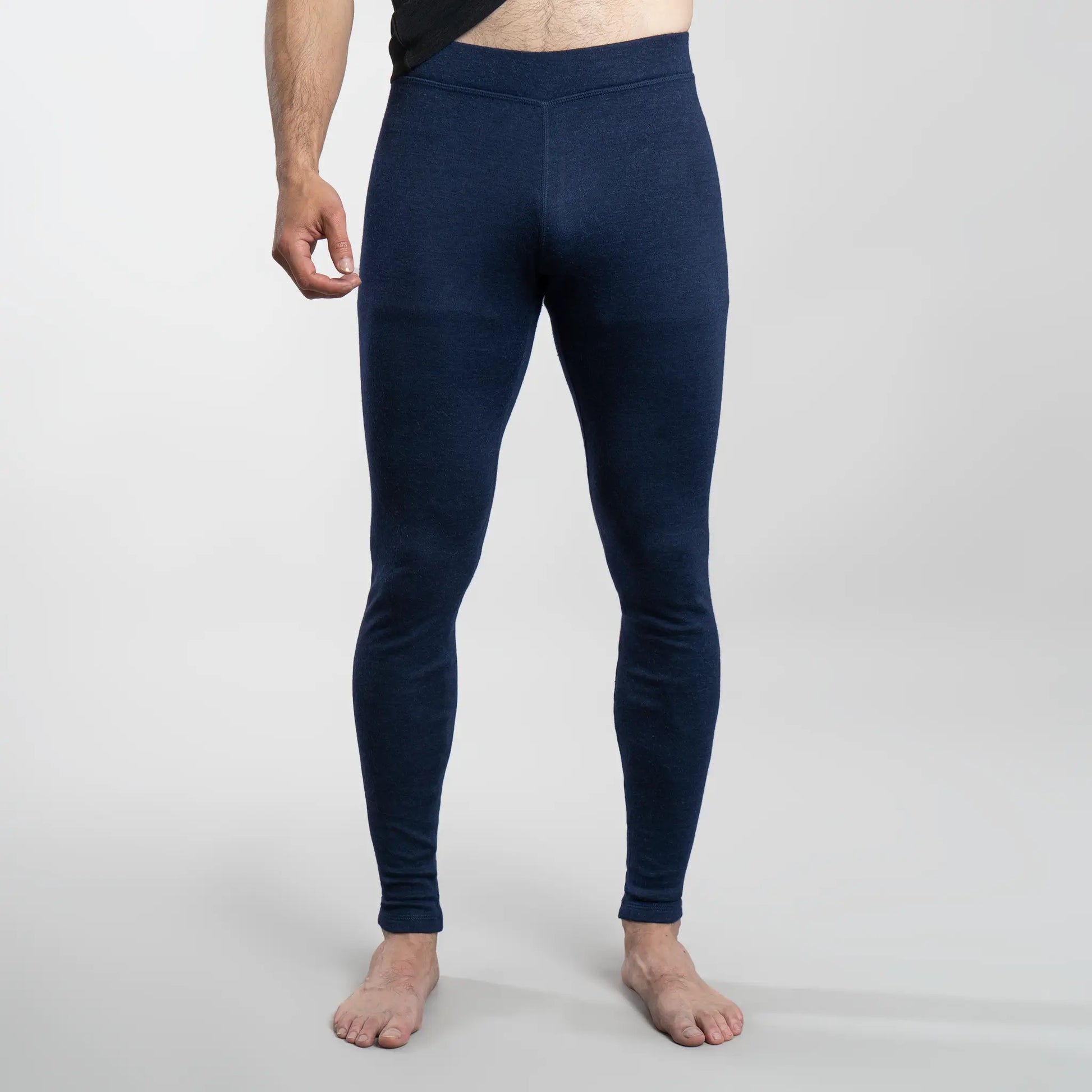 mens best active leggings lightweight color navy blue