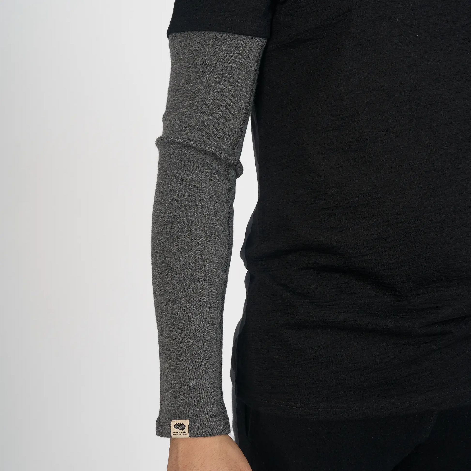mens fast drying sleeve color gray