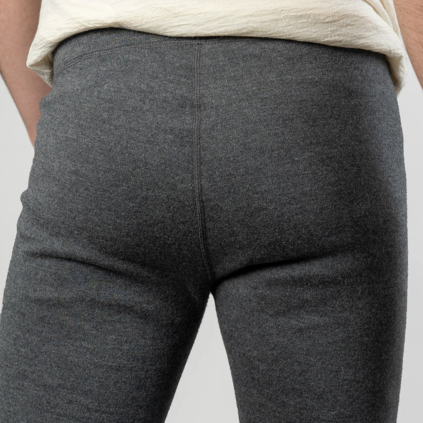 mens versatile design leggings midweight color gray