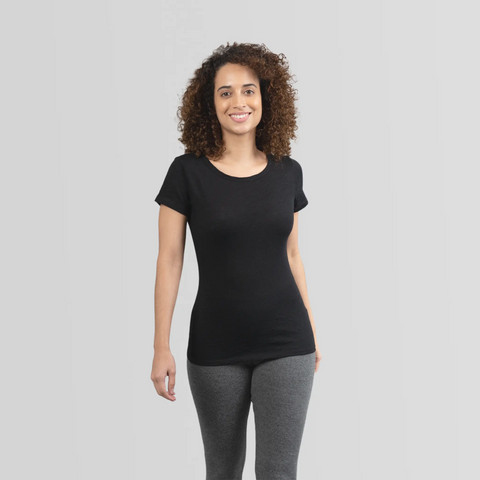 Women's Alpaca Wool T-Shirt: 160 Ultralight Crew Neck