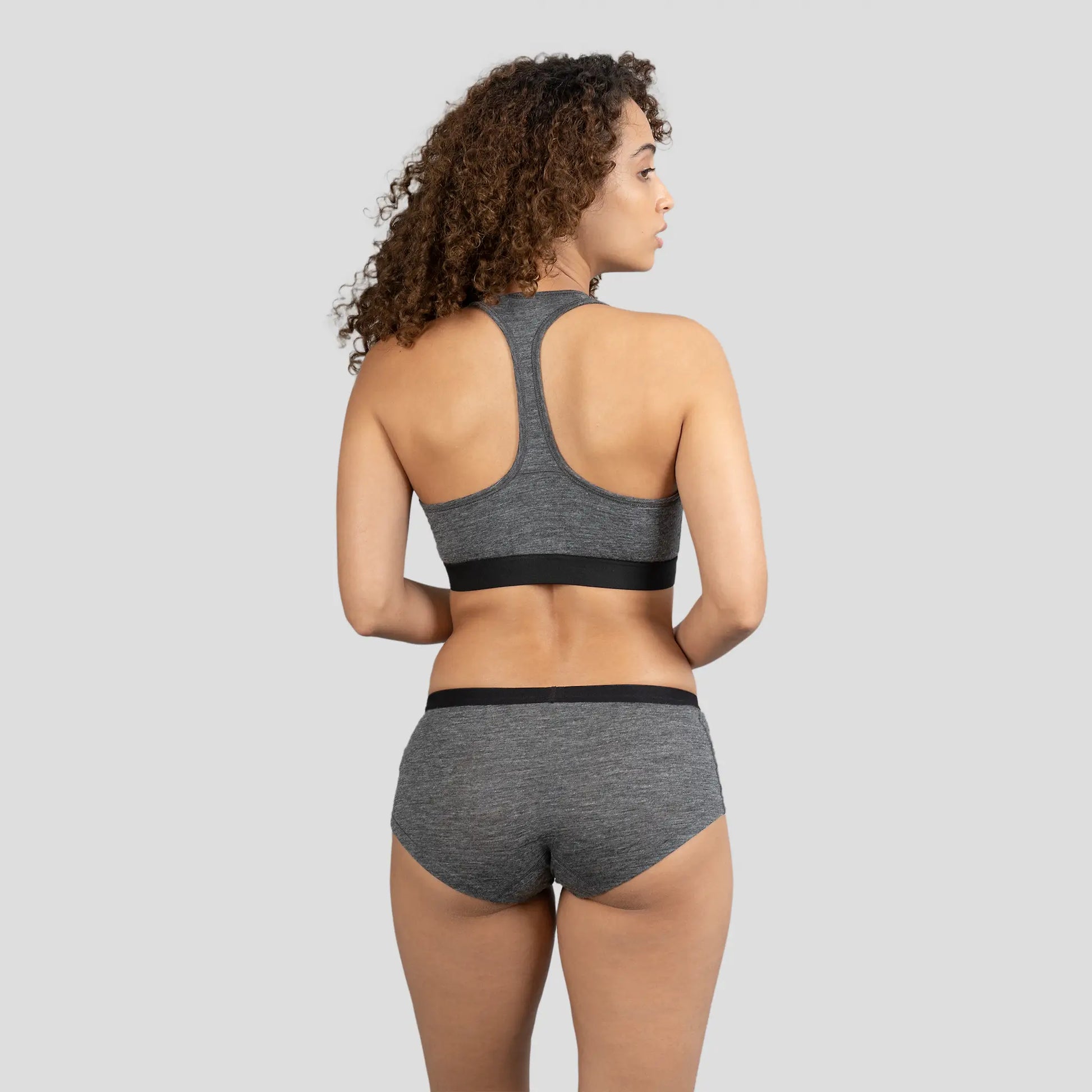 womens comfortable fit sports bra ultralight color gray