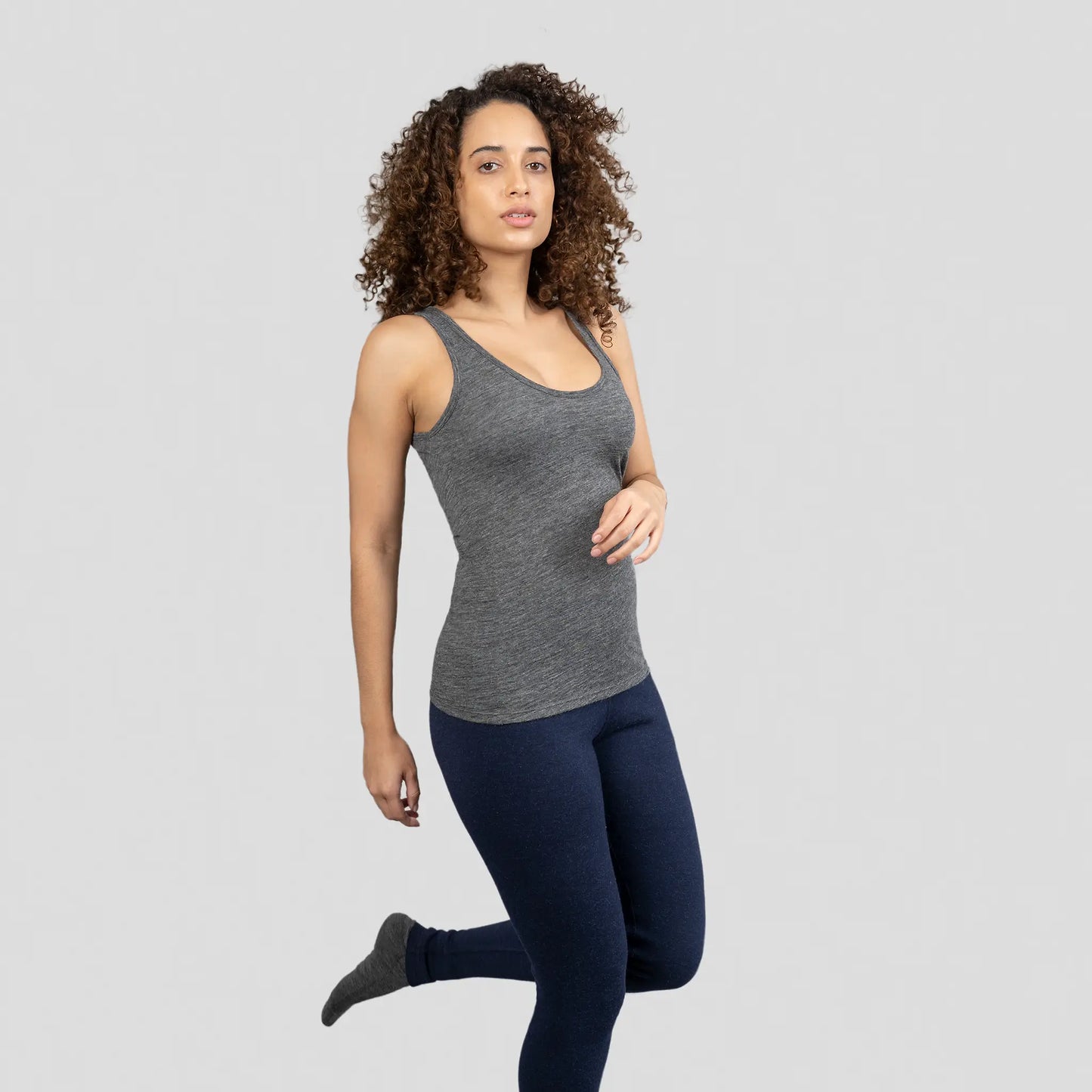 womens ecological tank top ultralight color gray
