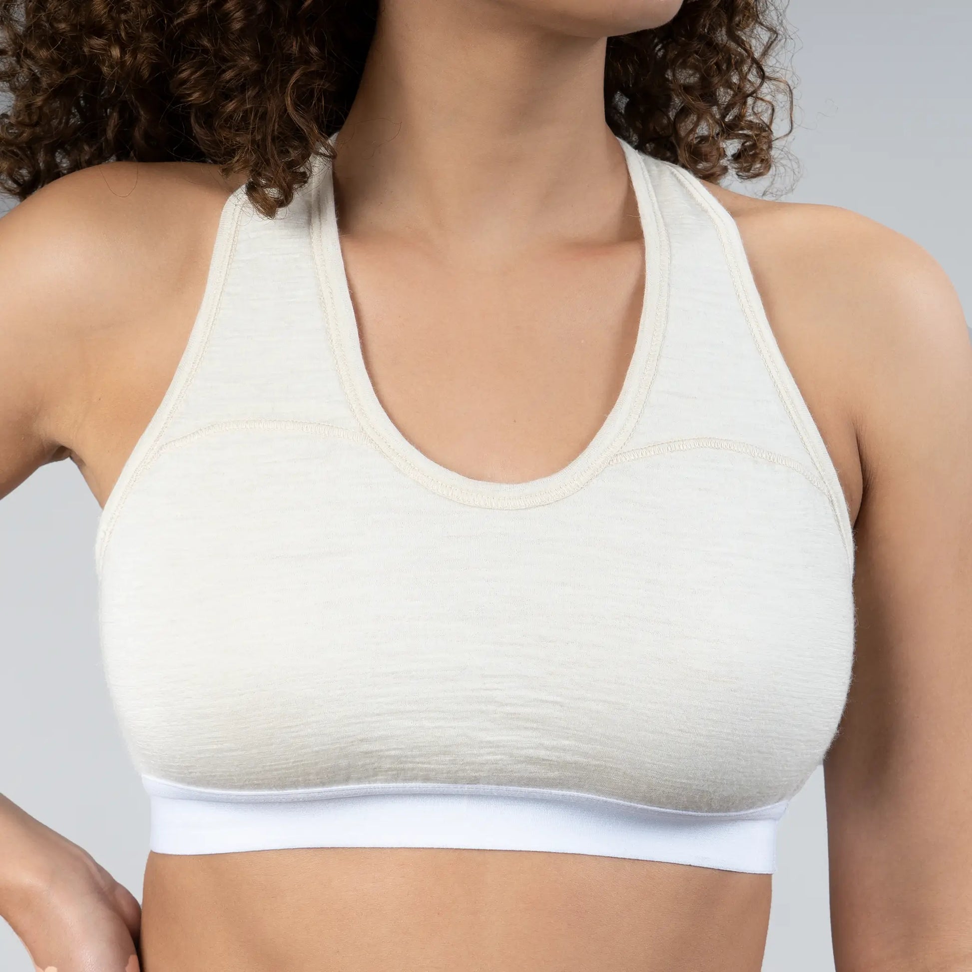  womens ultimate outdoor sports bra ultralight color natural white